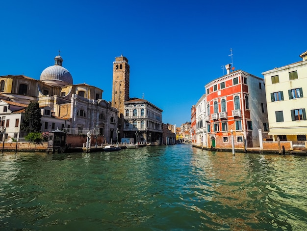 HDR Canal Grande en Venecia