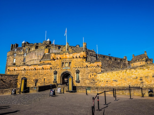 HDR Castillo de Edimburgo en Escocia