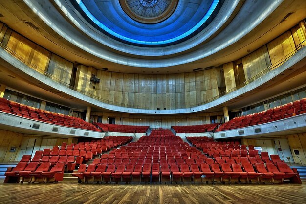 HDR dinâmico filmado Sala de Concertos de Tessalônica em detalhes impressionantes