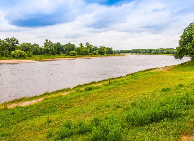 HDR Elbe in Dessau Deutschland