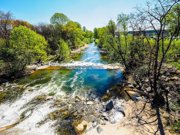 HDR Fluss Sangone in Turin