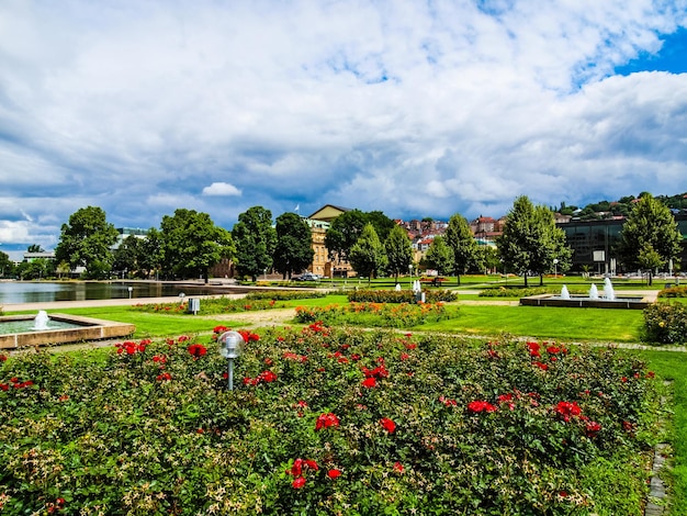 HDR-Gärten in Stuttgart Deutschland