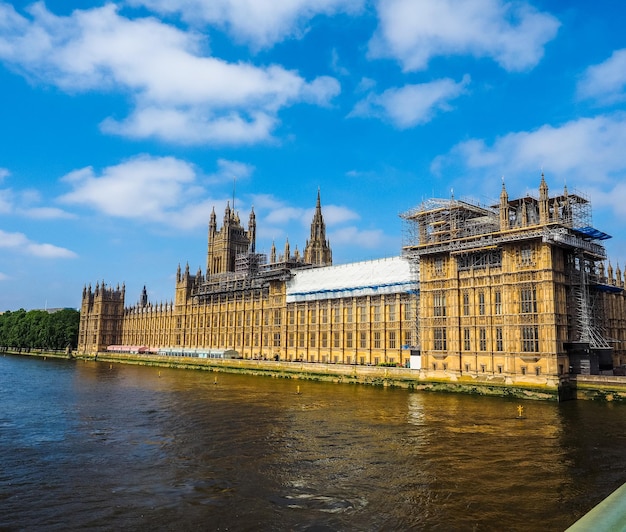 Foto hdr houses of parliament erhaltungsarbeiten in london