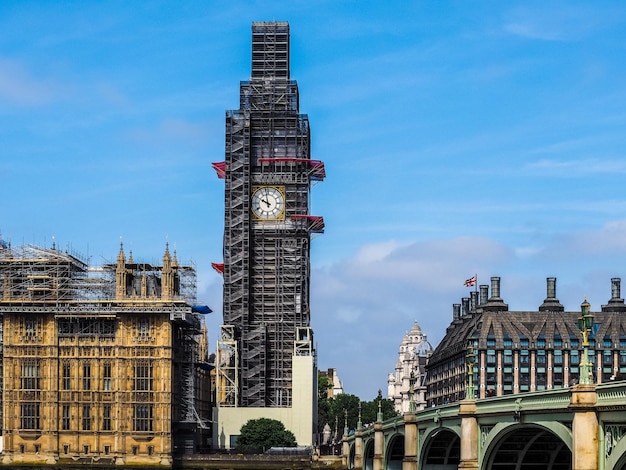 HDR Houses of Parliament obras de conservação em Londres