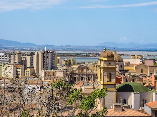 HDR-Luftaufnahme von Cagliari