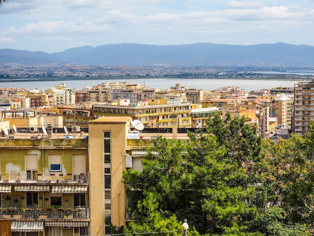 HDR-Luftaufnahme von Cagliari