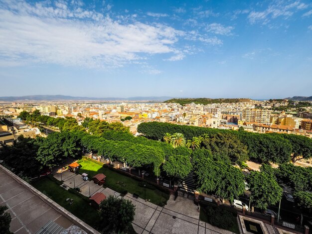 HDR-Luftaufnahme von Cagliari