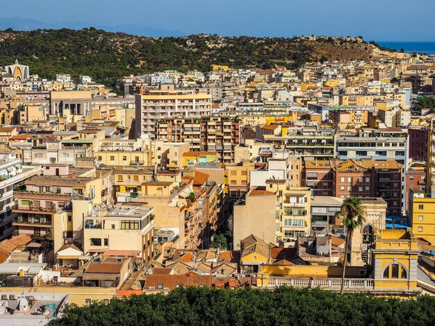 HDR-Luftaufnahme von Cagliari