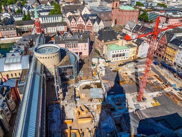 HDR-Luftaufnahme von Frankfurt