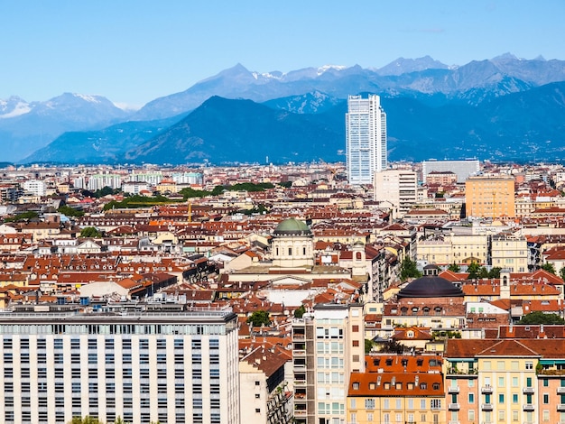 HDR-Luftaufnahme von Turin