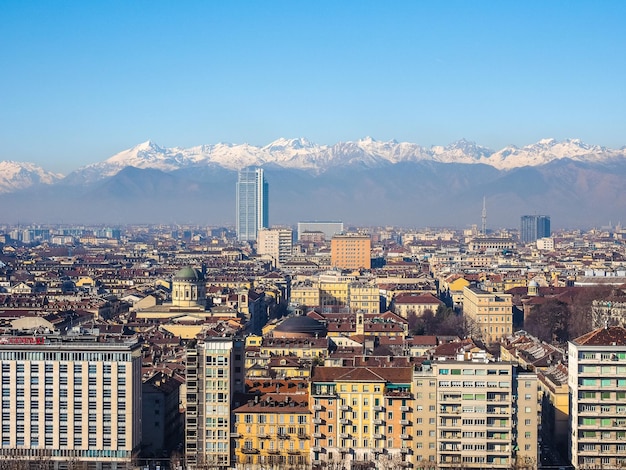 HDR-Luftaufnahme von Turin