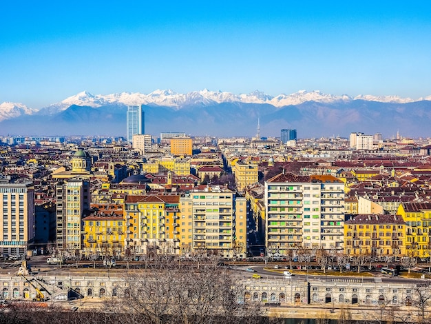 HDR-Luftaufnahme von Turin