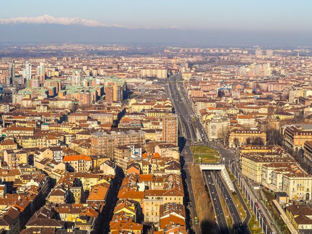 HDR-Luftaufnahme von Turin