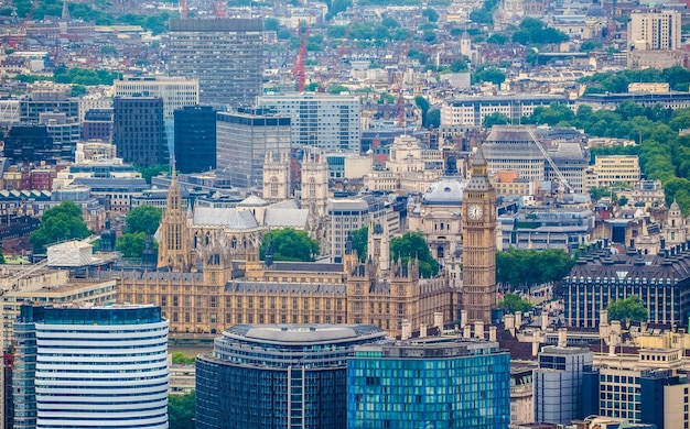 HDR-Luftbild von London