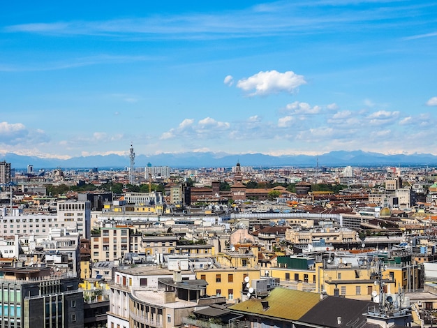 HDR Luftbild von Mailand Italien