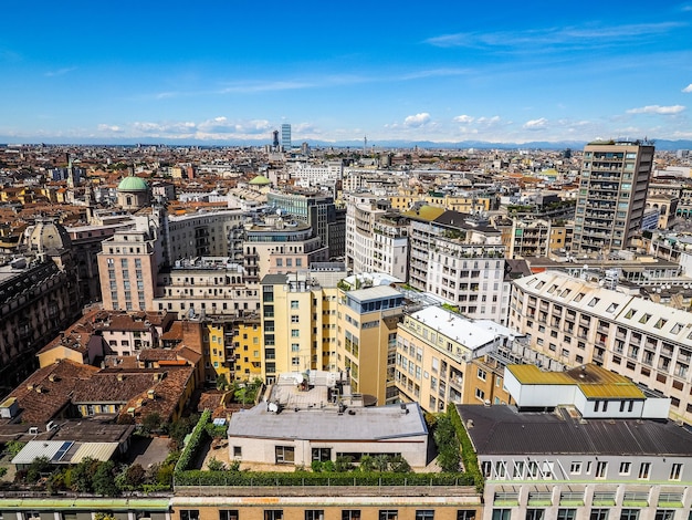 HDR Luftbild von Mailand Italien