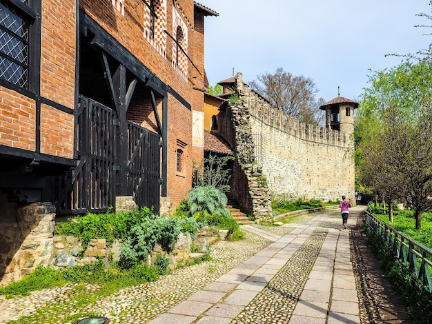 HDR mittelalterliches Schloss in Turin