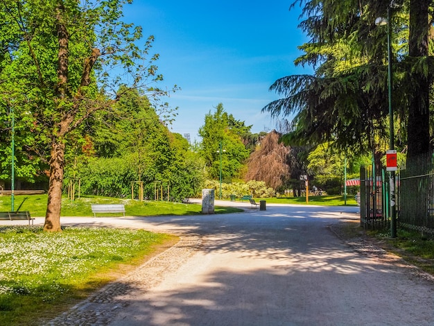 HDR Parco Sempione in Mailand