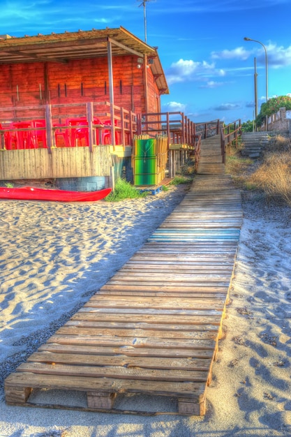 HDR-Promenade auf dem Sand