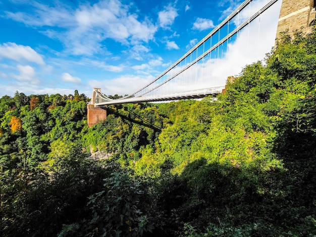 HDR Puente colgante de Clifton en Bristol