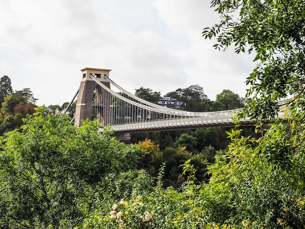 HDR Puente colgante de Clifton en Bristol