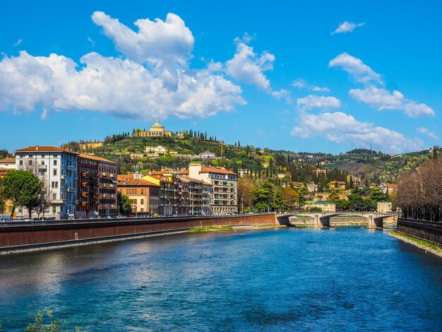 HDR Río Adige en Verona