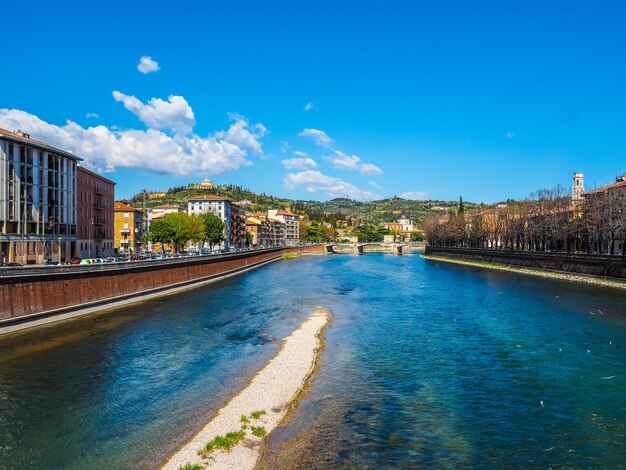 HDR Río Adige en Verona