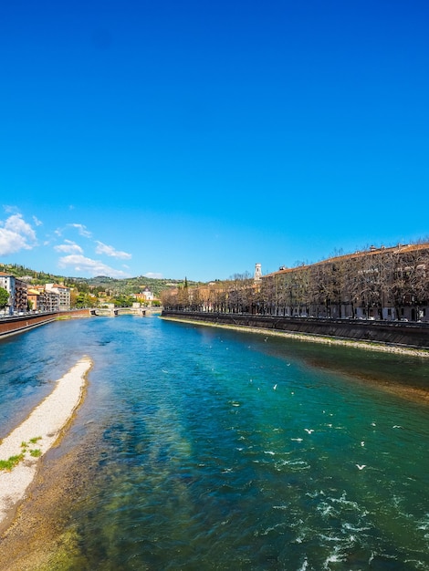 HDR Río Adige en Verona