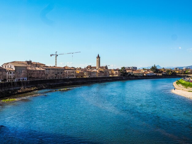 HDR Río Adige en Verona