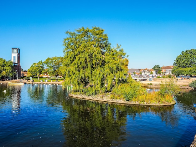 HDR río Avon en Stratford upon Avon