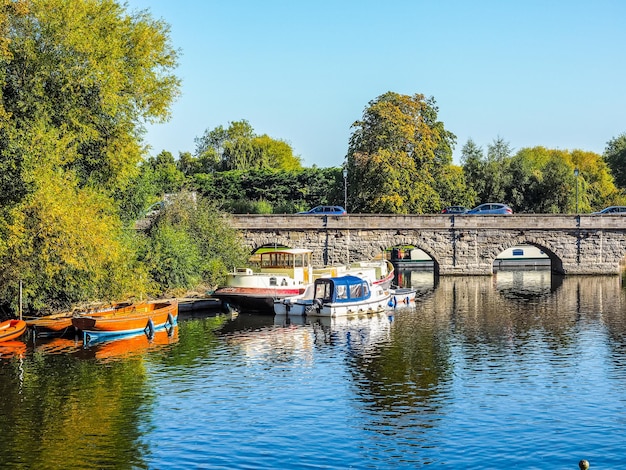 HDR río Avon en Stratford upon Avon