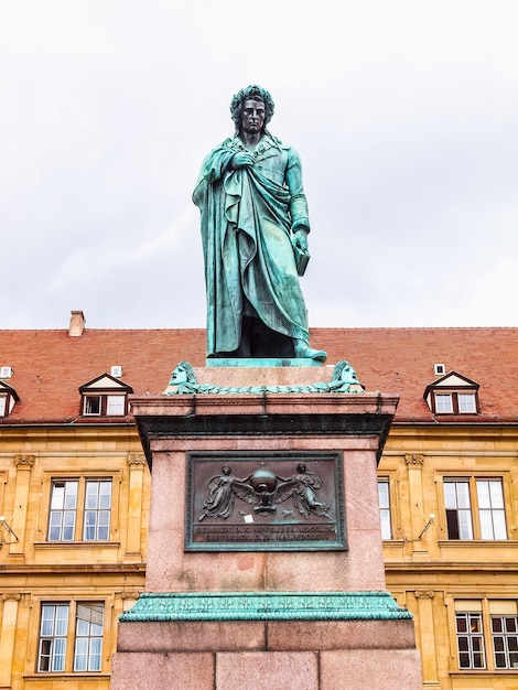 HDR Schiller-Statue Stuttgart