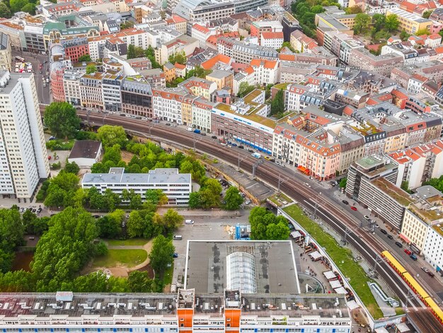 HDR vista aérea de Berlín