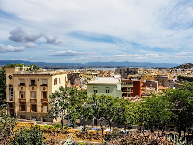 HDR Vista aérea de Cagliari