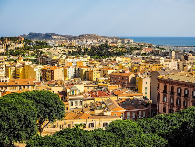 HDR Vista aérea de Cagliari