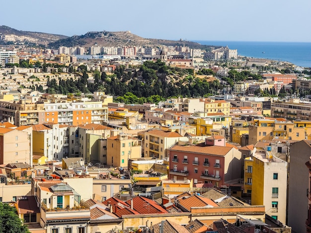 HDR Vista aérea de Cagliari