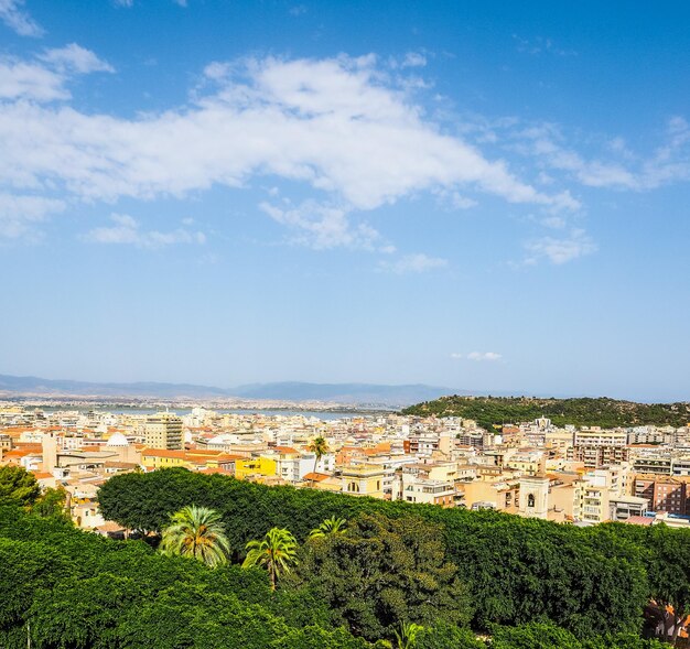 HDR Vista aérea de Cagliari