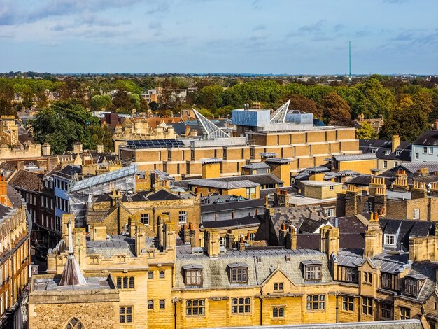 HDR Vista aérea de Cambridge