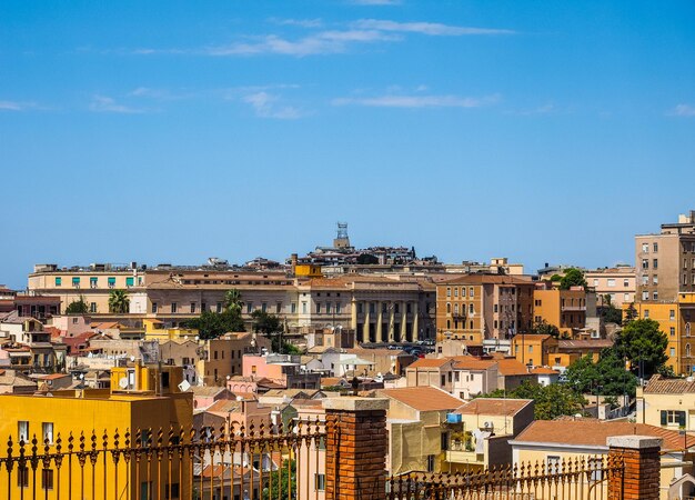 Hdr vista aérea de cagliari