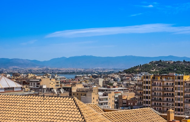 HDR vista aérea de Cagliari