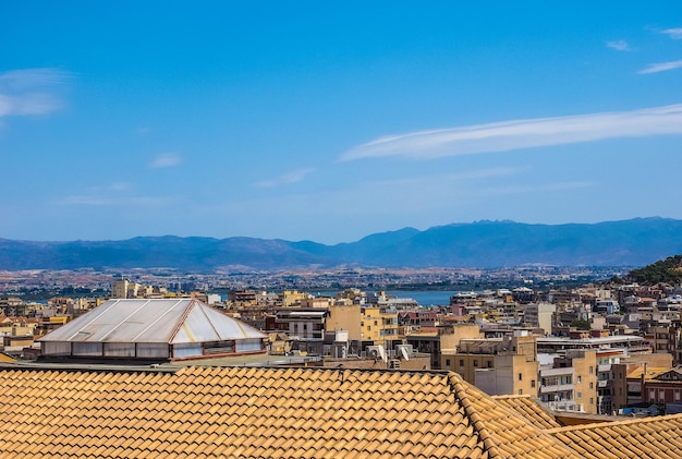 HDR vista aérea de Cagliari