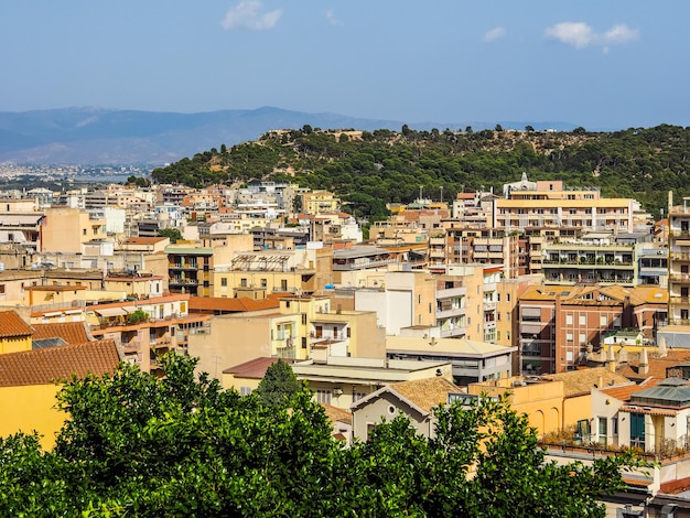 HDR vista aérea de Cagliari