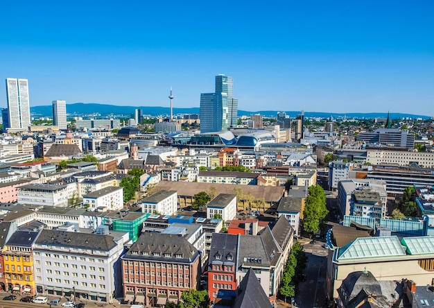 HDR vista aérea de Frankfurt