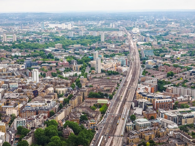 HDR vista aérea de Londres