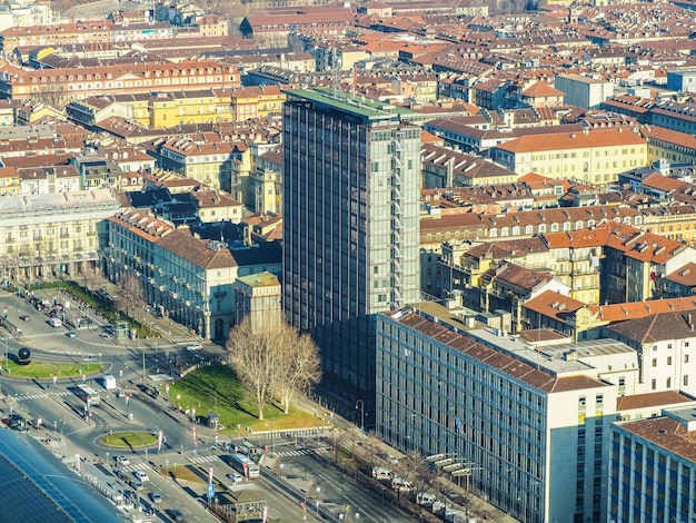 HDR vista aérea de Turim