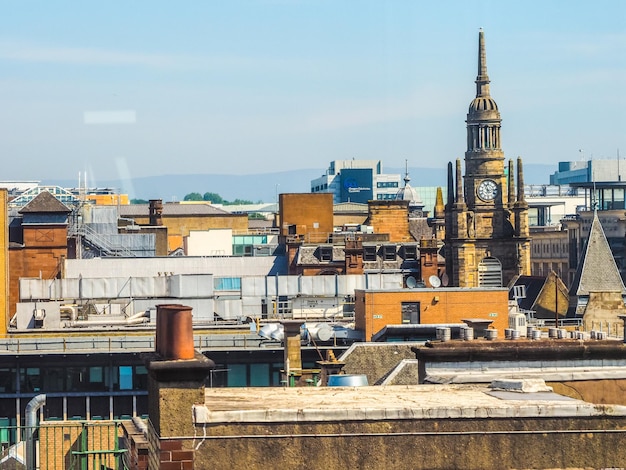 HDR Vista aérea de Glasgow