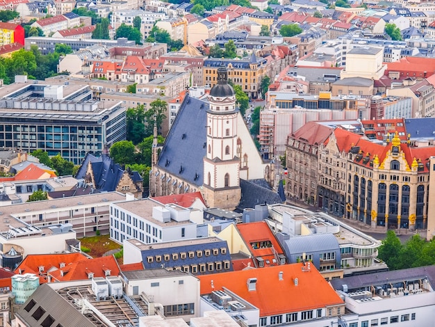 HDR Vista aérea de Leipzig