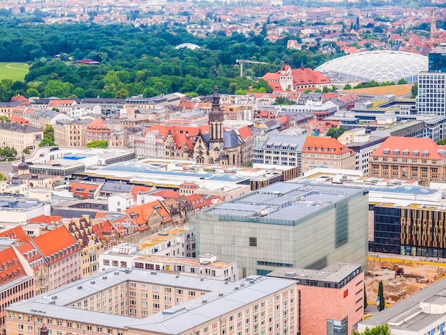 HDR Vista aérea de Leipzig