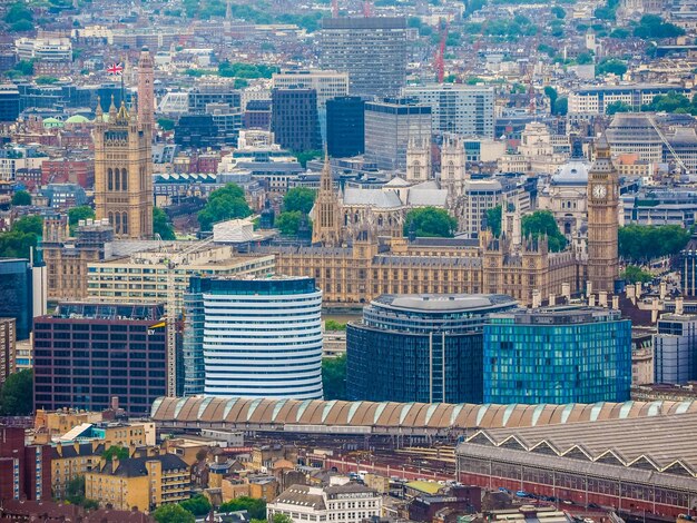 HDR Vista aérea de Londres