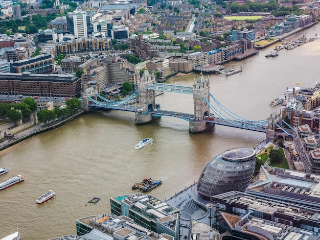 HDR Vista aérea de Londres